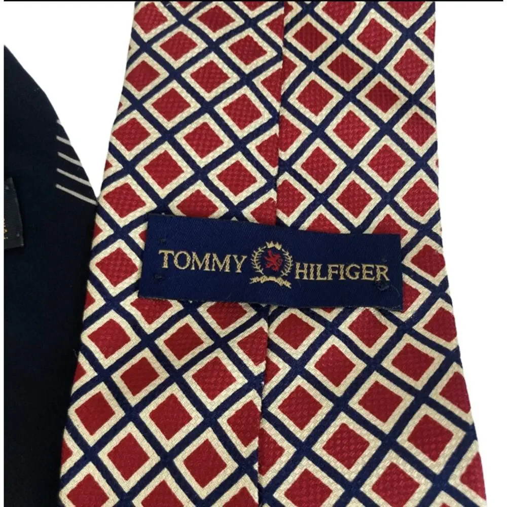 Lot of 3 Ties J. Crew Tommy Hilfiger Herve